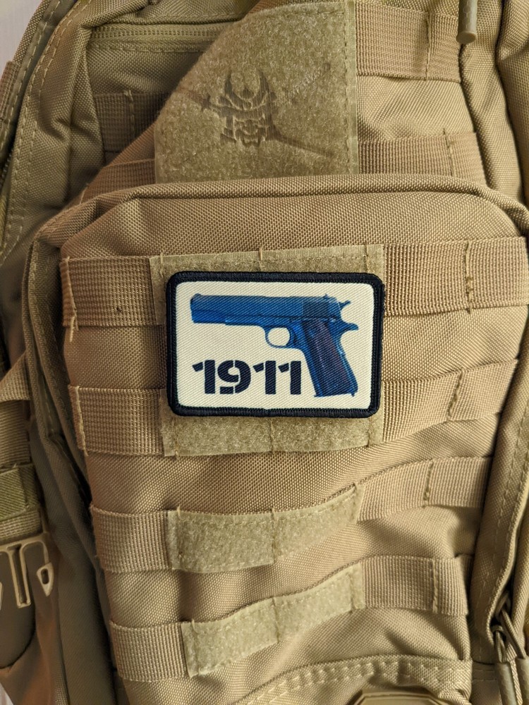 45 acp 1911 a1 pistol 2"x3" hook & loop tactical morale patch Funny