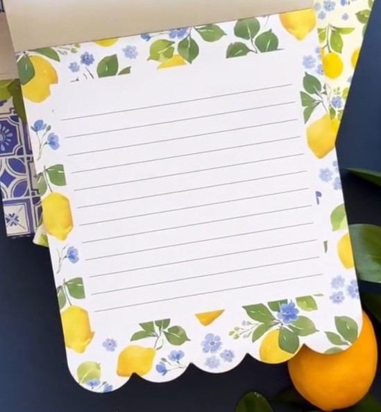 Heatherlee Chan Lemon Theme Layered Notepad 6x7”