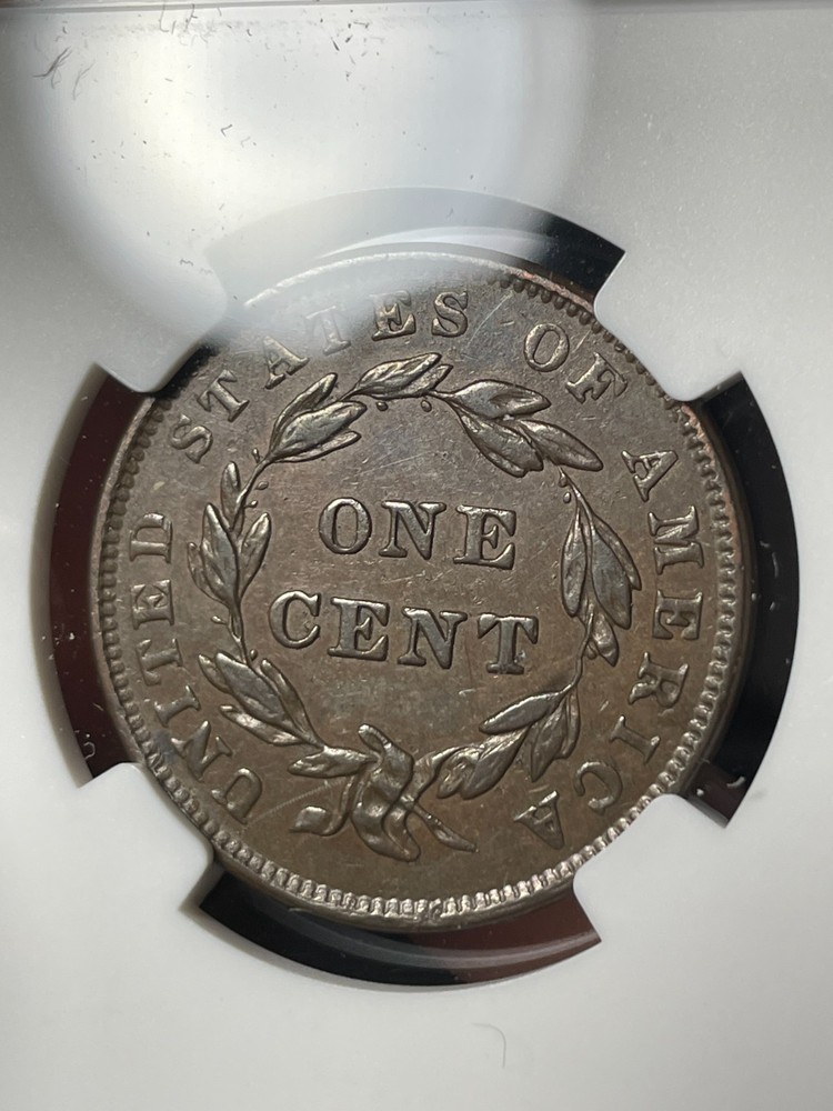 1839 NGC XF45 BN Booby Head Large Cent