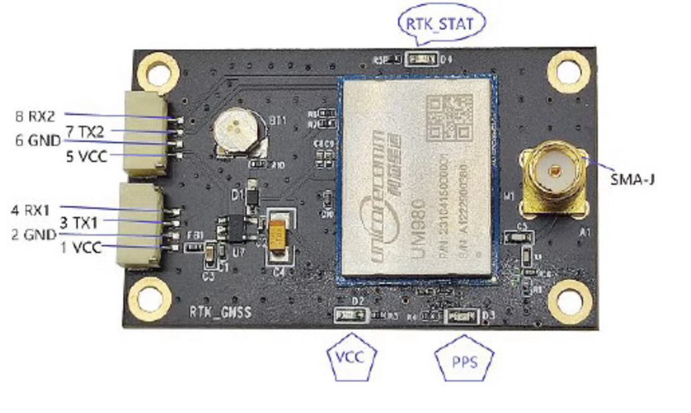 UM980 Module RTK Module GNSS GPS Module for Drones Automobiles Surveying Mapping