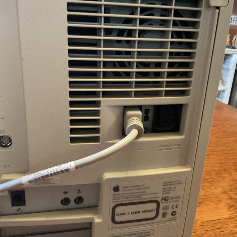 Vintage Apple Power Macintosh G3 PowerPC Tower Desktop Computer Powers On