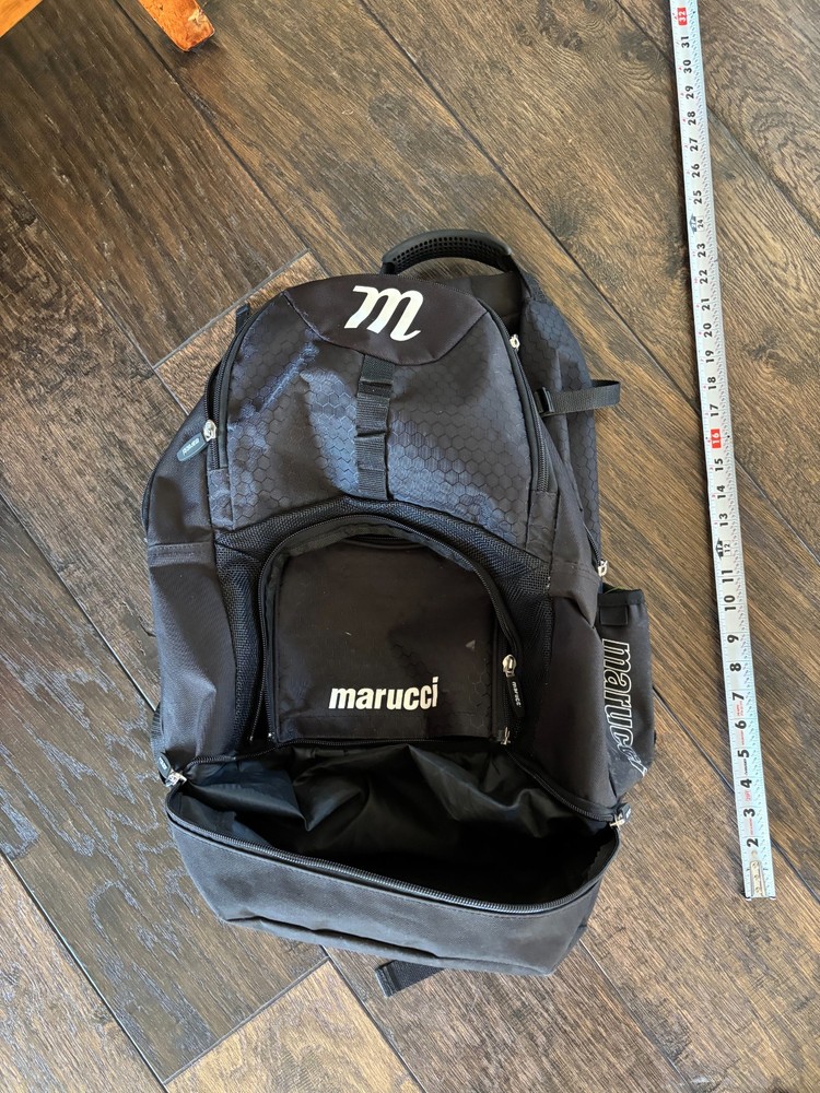 Marucci Baseball Or Softball Backpack Black Bag