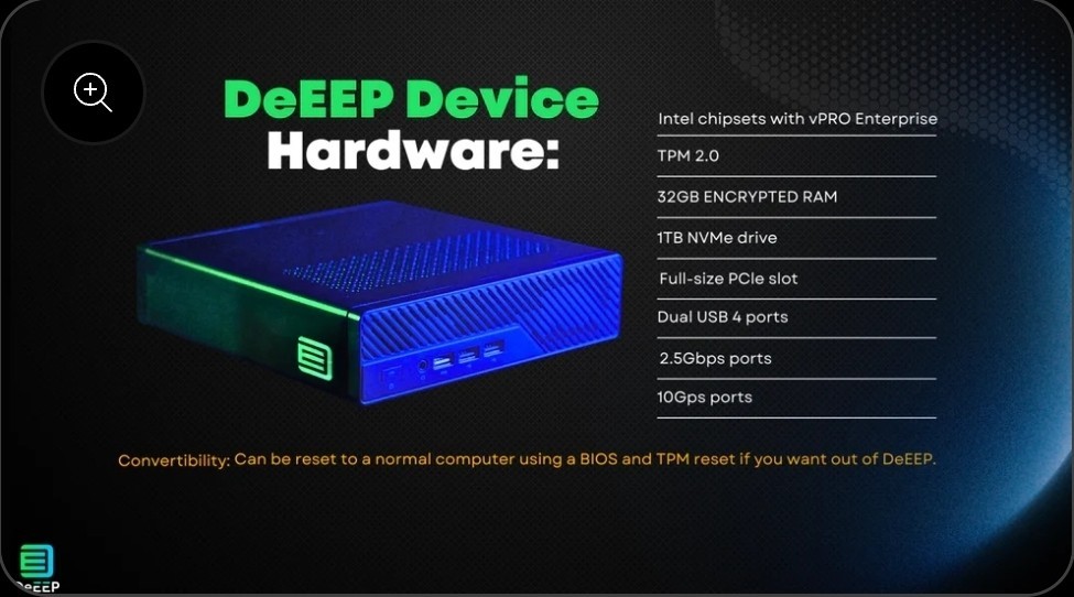 DeEEP Network Crypto Node Founders Device