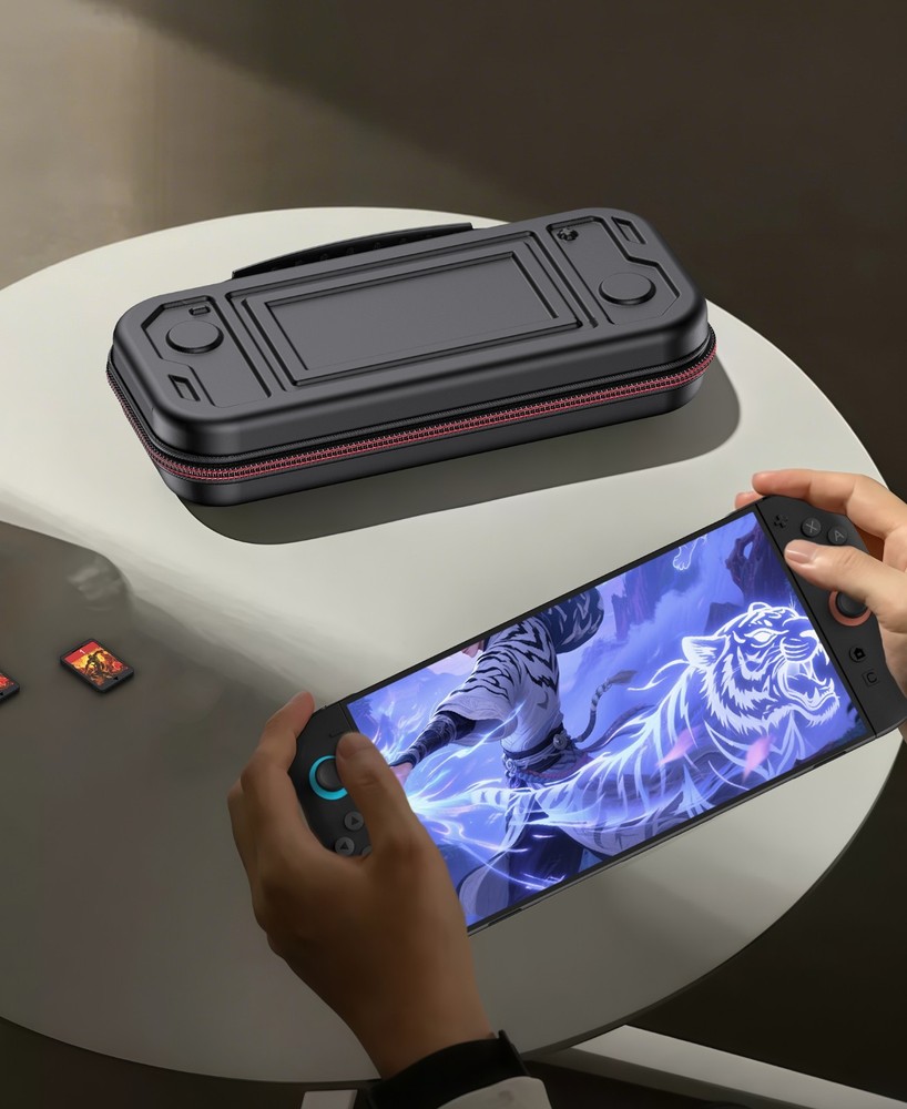 Switch 2 Case for Nintendo Switch 2 (2025) &OLED/Switch Waterproof PU Shell Case