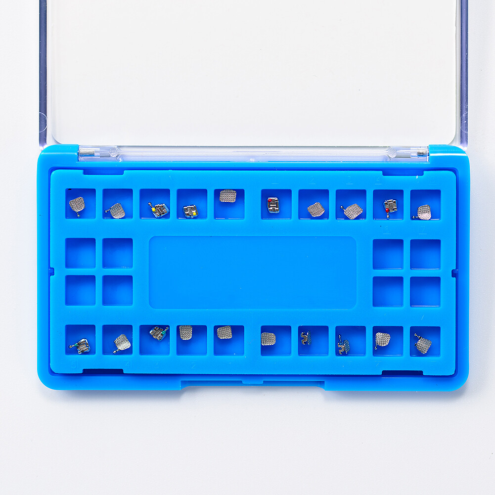 EASYINSMILE Dental Orthodontic Brackets Mini Metal Braces Roth/MBT 022 hook 345