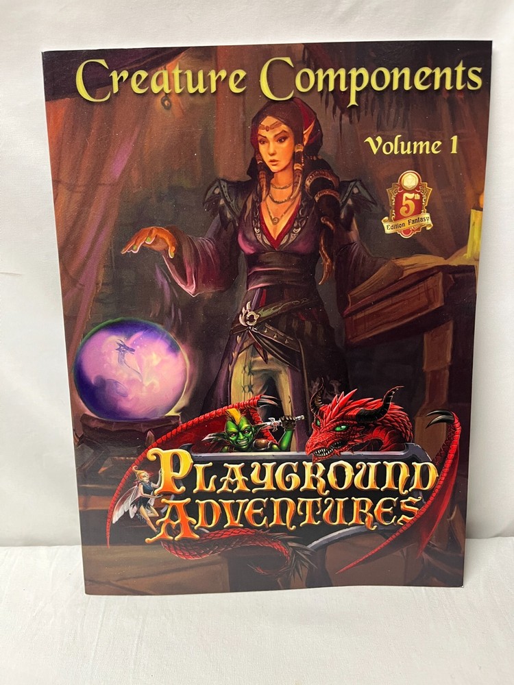 PATHFINDER CREATURE COMPONENTS VOL 1 PLAYGROUND ADVENTURES Rpg Book