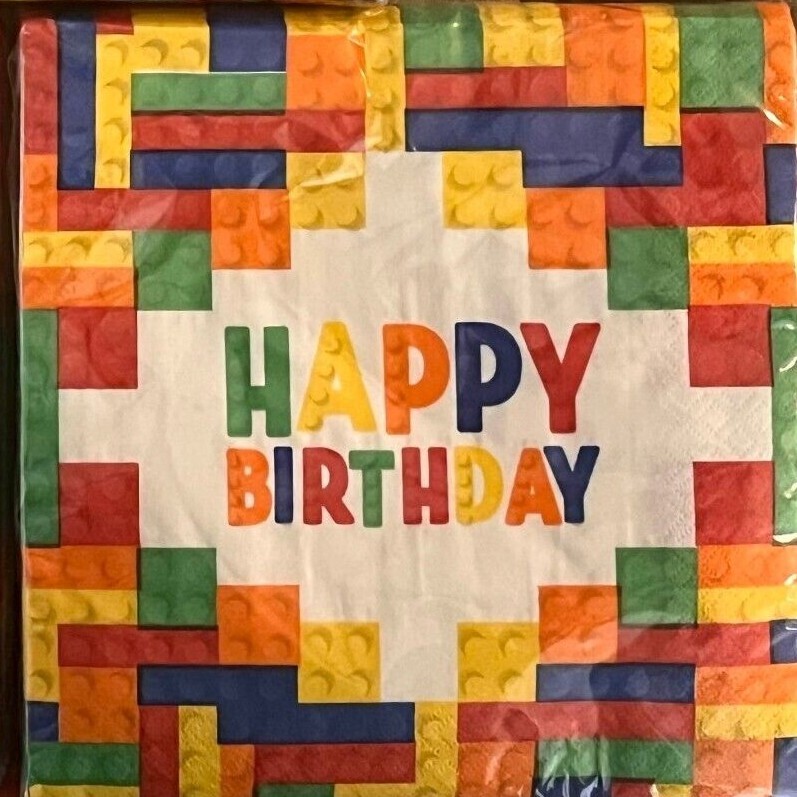 Birthday Party Building Blocks Theme Tableware & Serveware