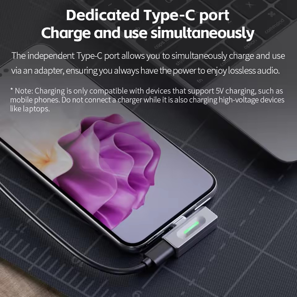 FiiO Air Link(Type-C) Bluetooth 6.0 Transmitter for Mobile/Game Player to Wirele