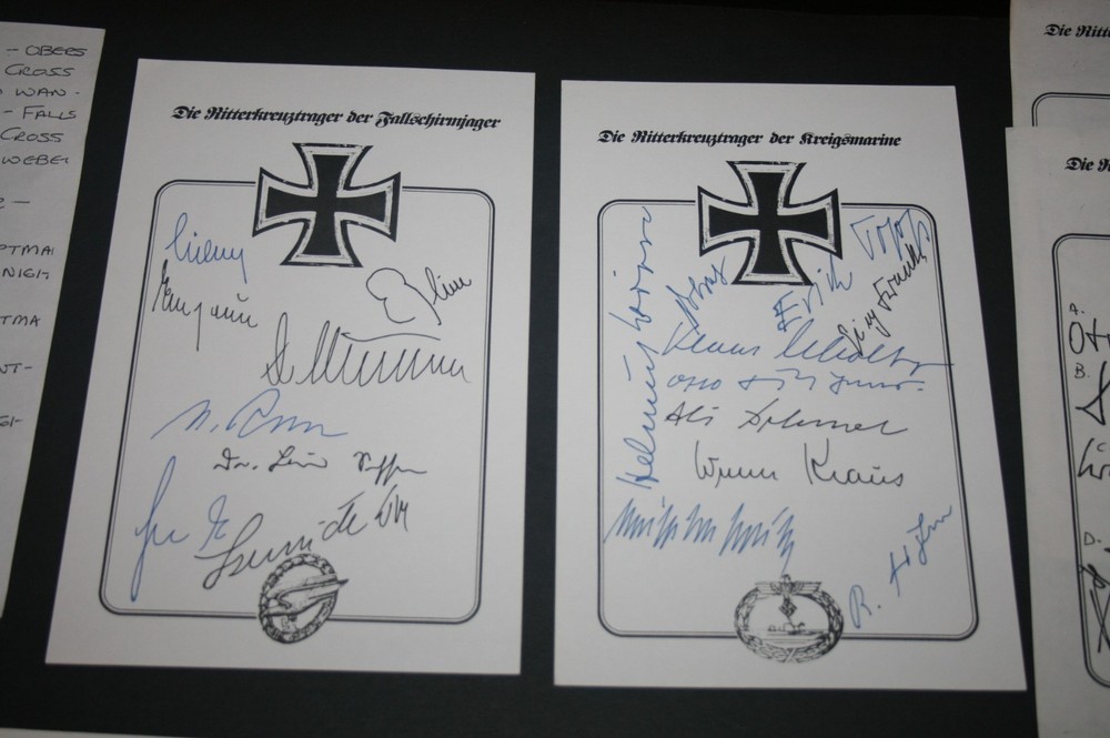 German WWII Signed Bookplates Collection - Generals & more