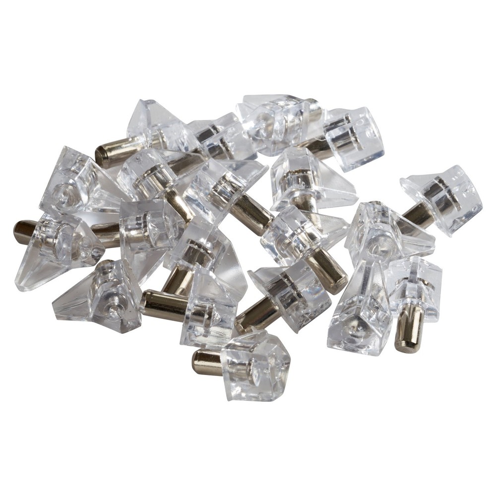 Rok Hardware Shelf Support 5mm Pin, Clear
