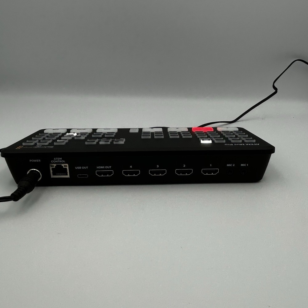 Blackmagic Design ATEM Mini Pro ISO Live Stream Switcher & HDMI Cables EUC WORKS
