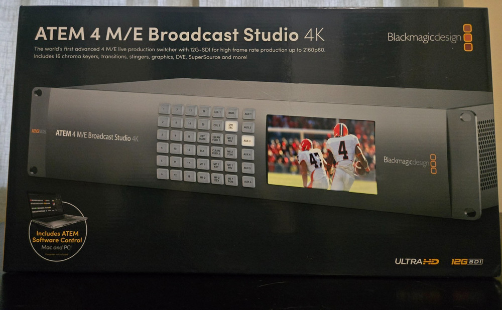 ATEM 4 M/E Broadcast Studio 4K Switcher - Original Packaging