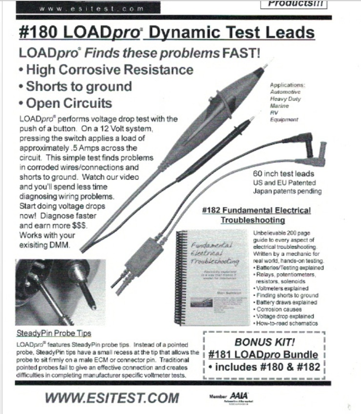 New ** Teslite Tesload multimeter load test probe