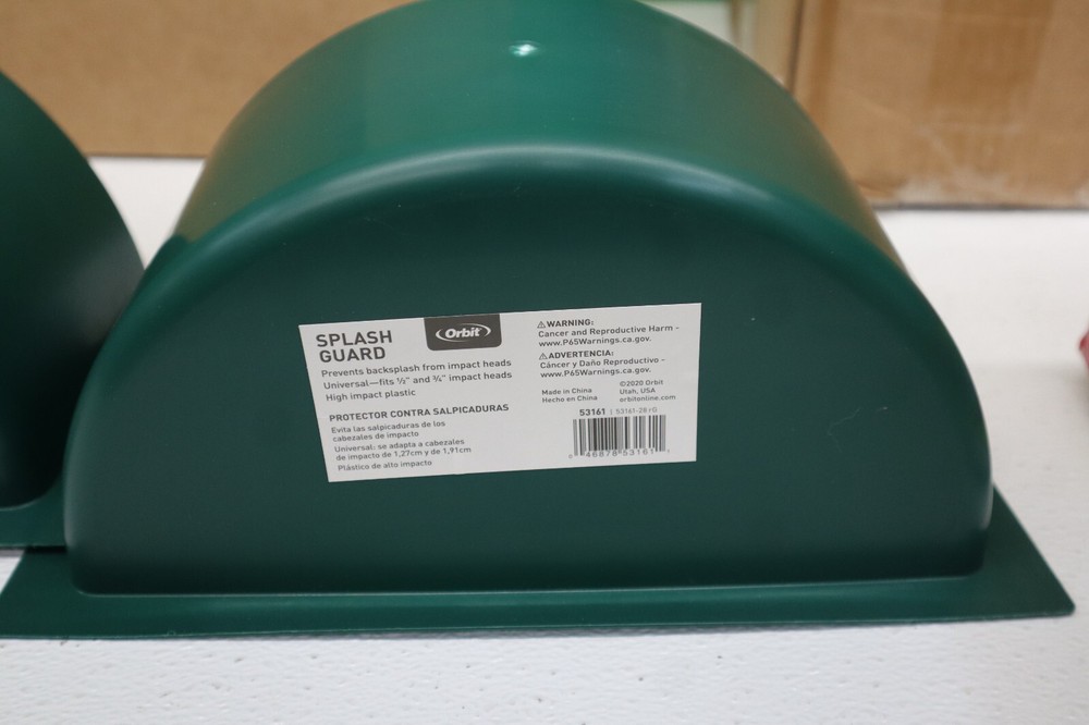 (4) Underground Sprinkler System Splash Guard, High-Impact Plastic