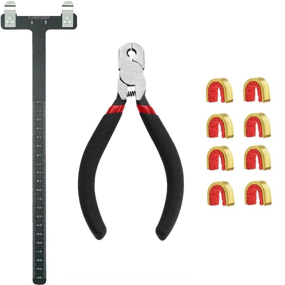 AHOSOUTLY Archery Bow String Nocking Points Set with T Square Ruler Nocking B...