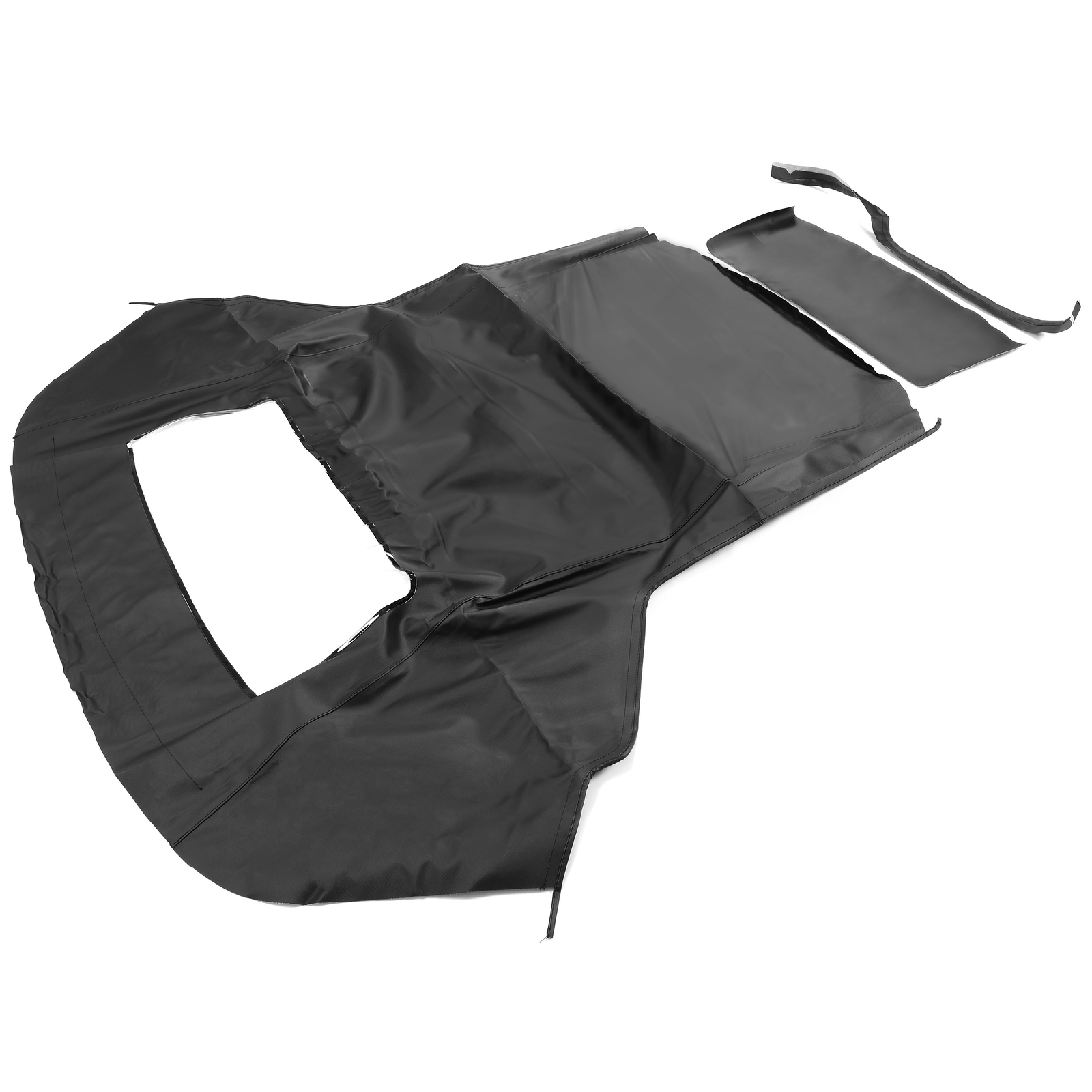 Black Soft Top with Plastic Window FOR 1983-90 1993 Ford Mustang Convertible 2DR