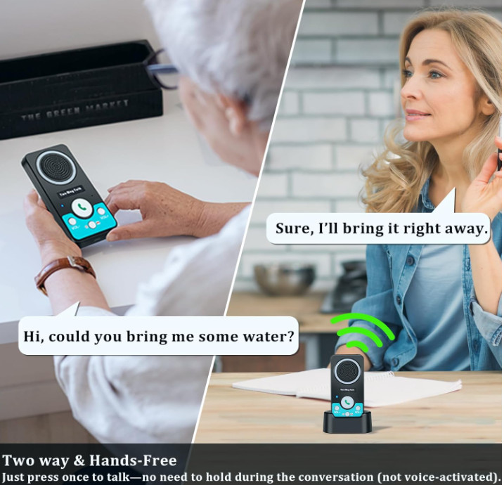 Intercoms Wireless for Home, 2 Way Audio Hands-Free Long Range Wireless Intercom