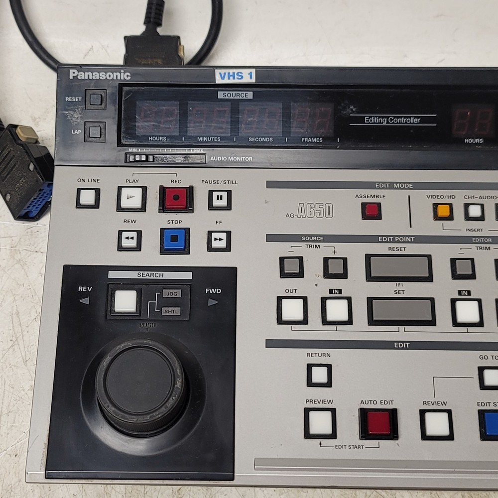 Panasonic AG-A650 Editing Controller UNTESTED No Power Supply