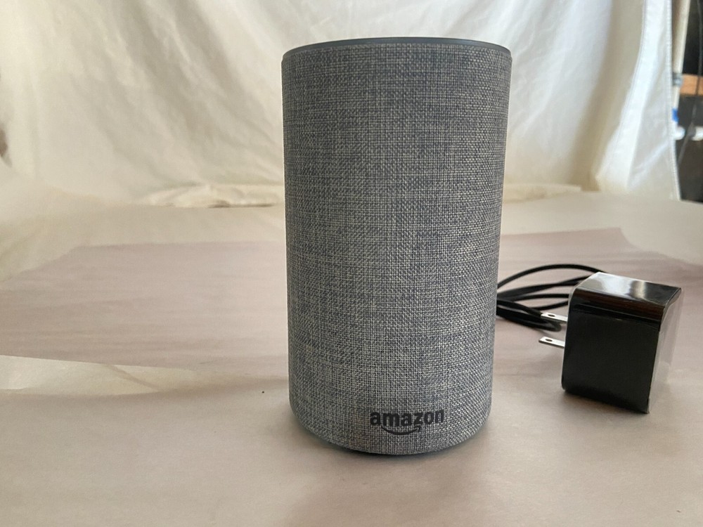 Amazon Echo (2nd Generation) Smart Assistant - Heather Grey Fabric
