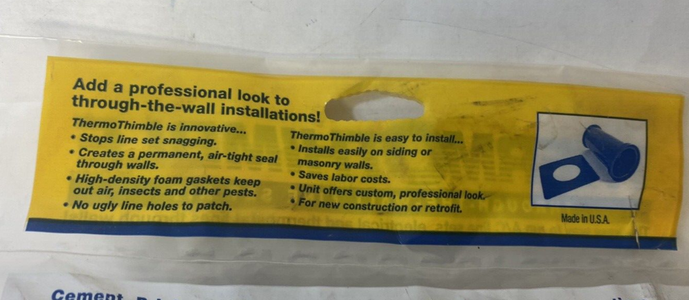 THERMOTHIMBLE 44002 Through The Wall Line Set Kit 2 7/8" Dia.