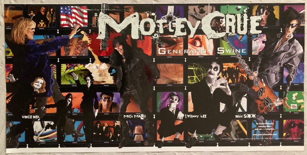 Motley Crue 1997 Promo Poster Generation Swine E