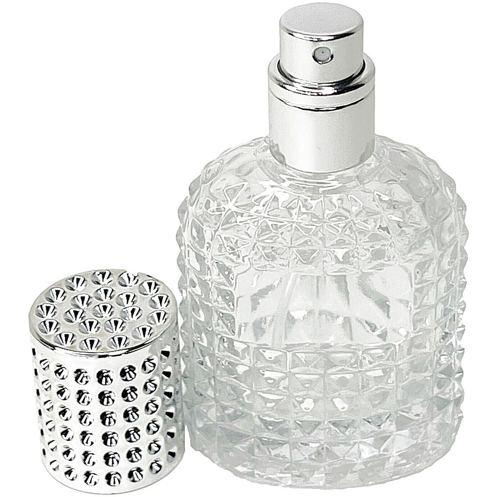 30ml 1oz empty perfume pineapple glass spray bottles silver atomizer lid