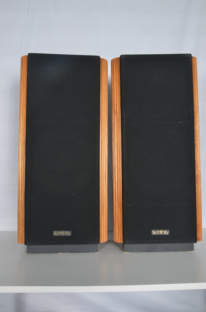Vintage Infinity Kappa 7 Floor Speakers Great Shape Need Polydome Fixed Read