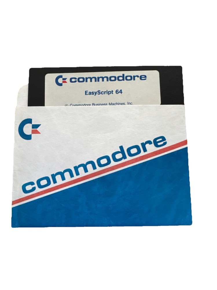 Commodore EasyScript 64 5.25" Floppy Disks Untested
