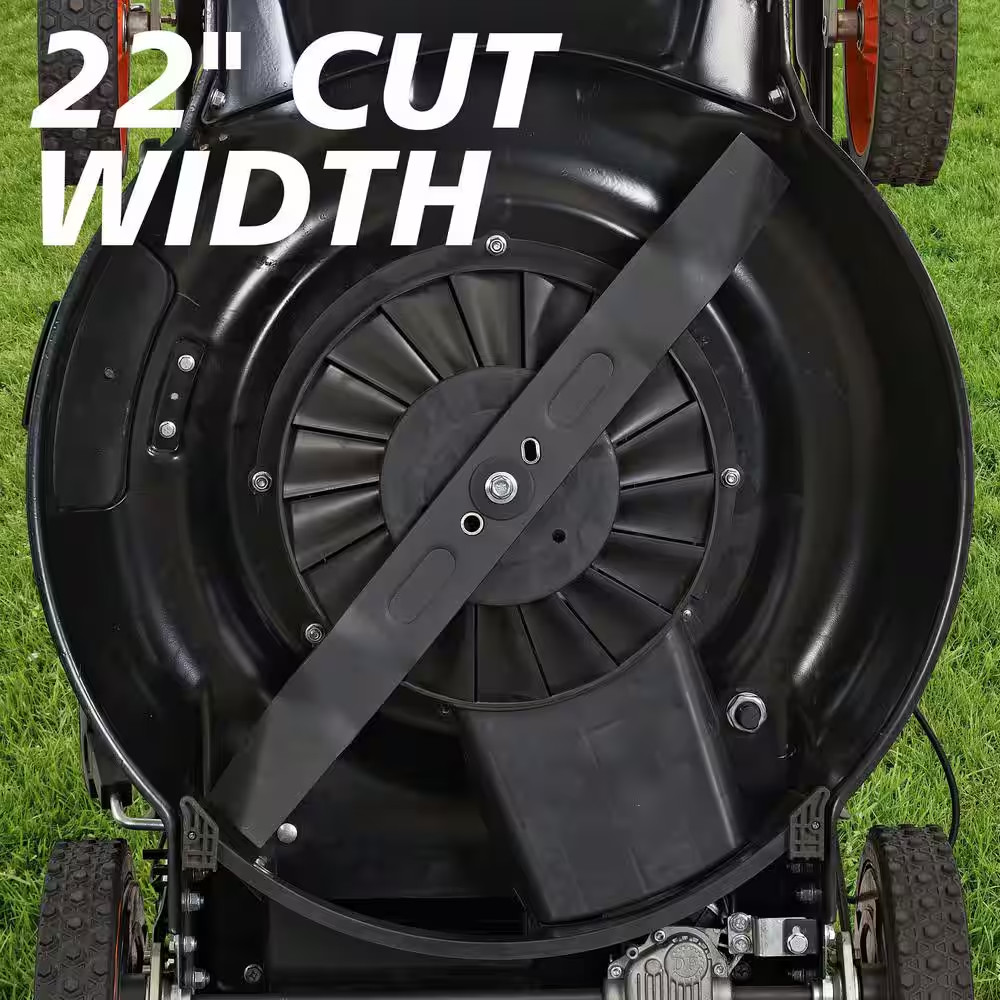 22 In. 201 Cc SELECT PACE 6 Speed CVT High Wheel RWD 3-In-1 Gas Walk behind Self