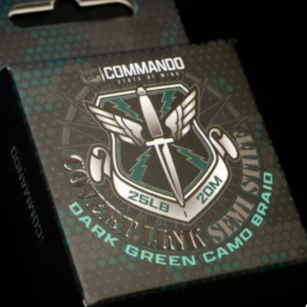 Commando Covert Link Semi Stiff Coated Hooklink 25lb Green