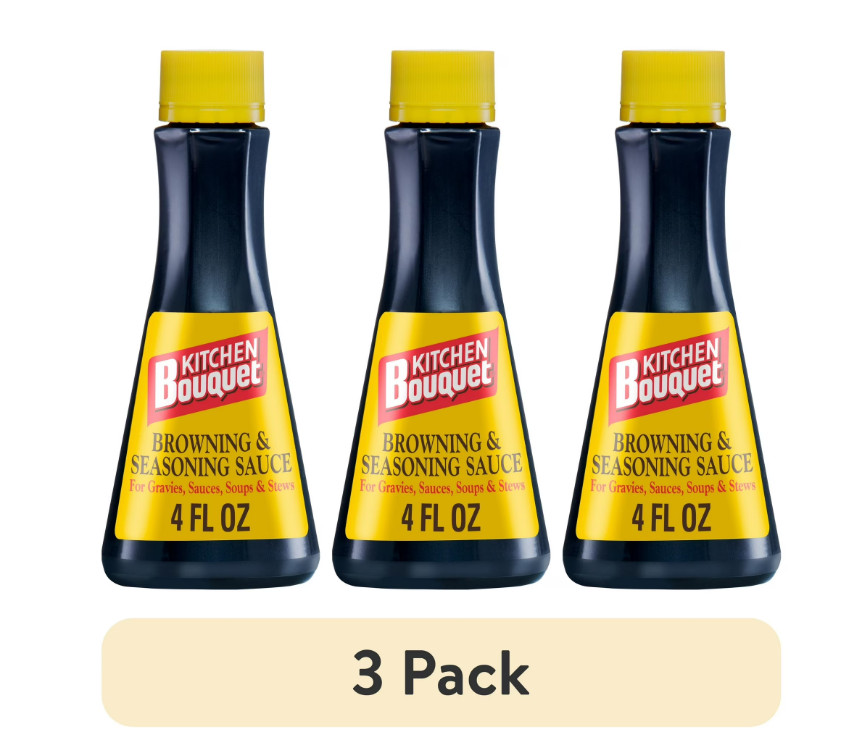 (3 pack) Kitchen Bouquet Browning and Seasoning Sauce, 4 fl oz