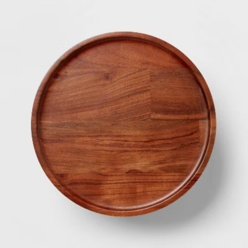 12" Wood Tall Cake Stand - Threshold™