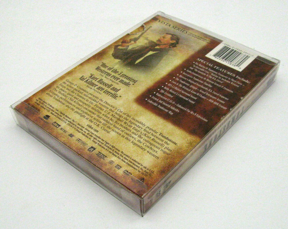 5x DVD FULLSLIP LARGE (SIZE DV5) -CLEAR PLASTIC PROTECTIVE BOX PROTECTOR SLEEVE