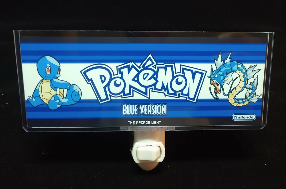 Pokemon Blue Arcade Marquee Night Light