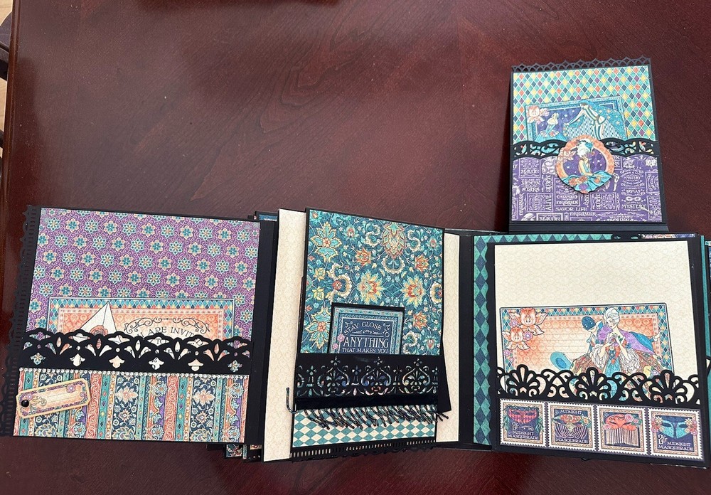 Handmade Album Using Graphic 45 Midnight Masquerade