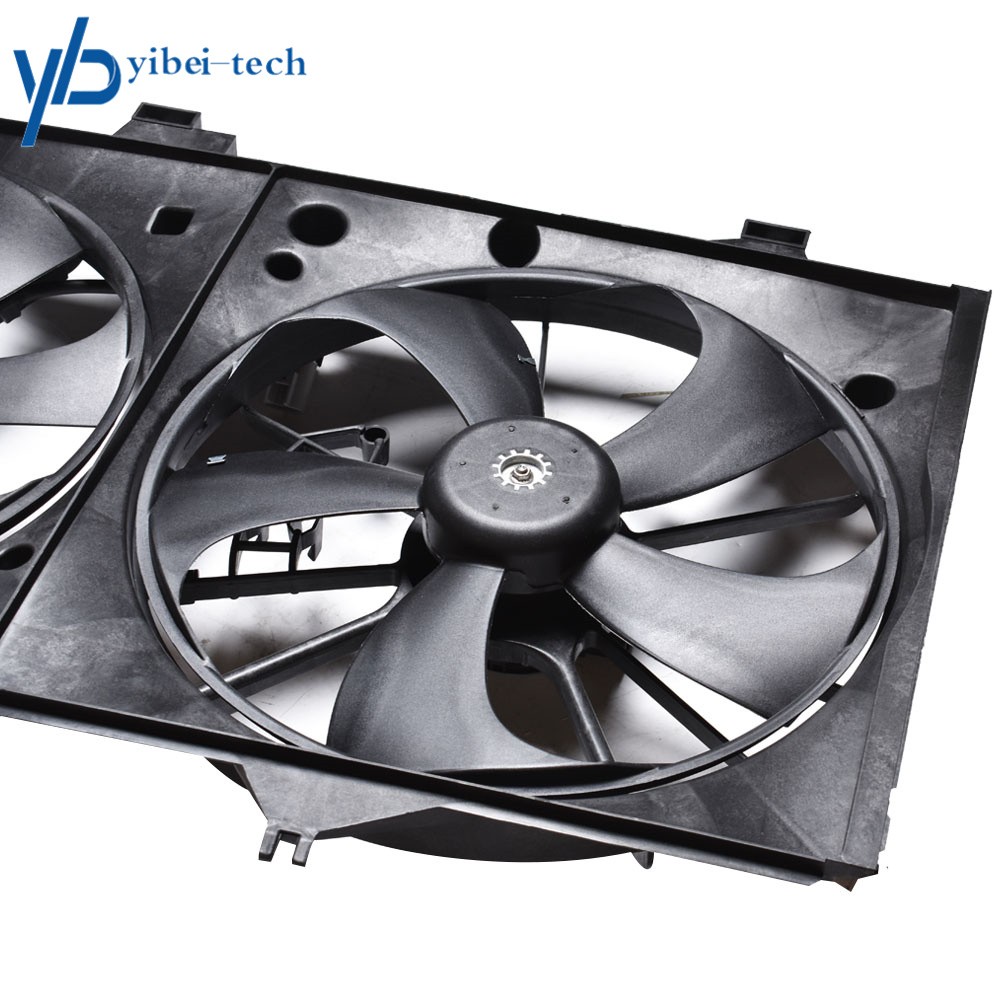 AC Dual Condenser Radiator Cooling Engine Fan For 2012-2017 Toyota Camry 2.5L L4