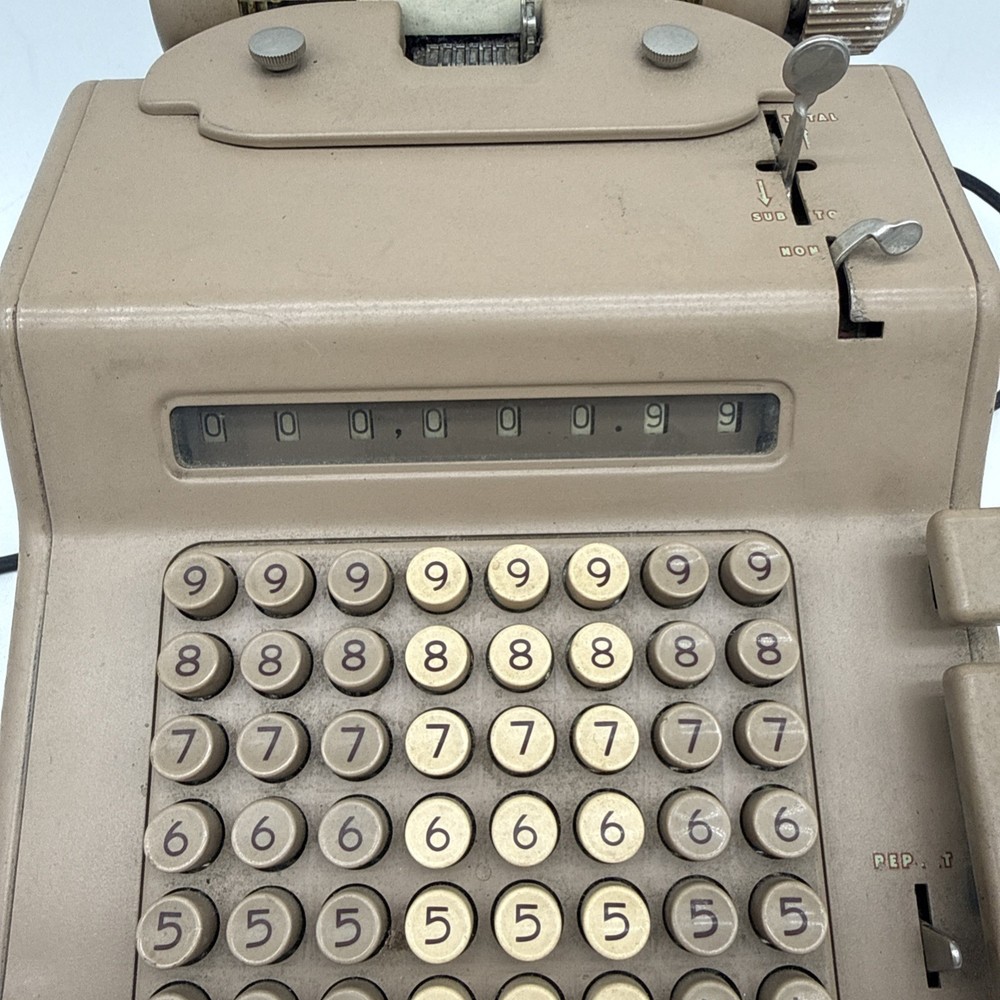 Vintage NCR Adding Machine Untested For Parts Only