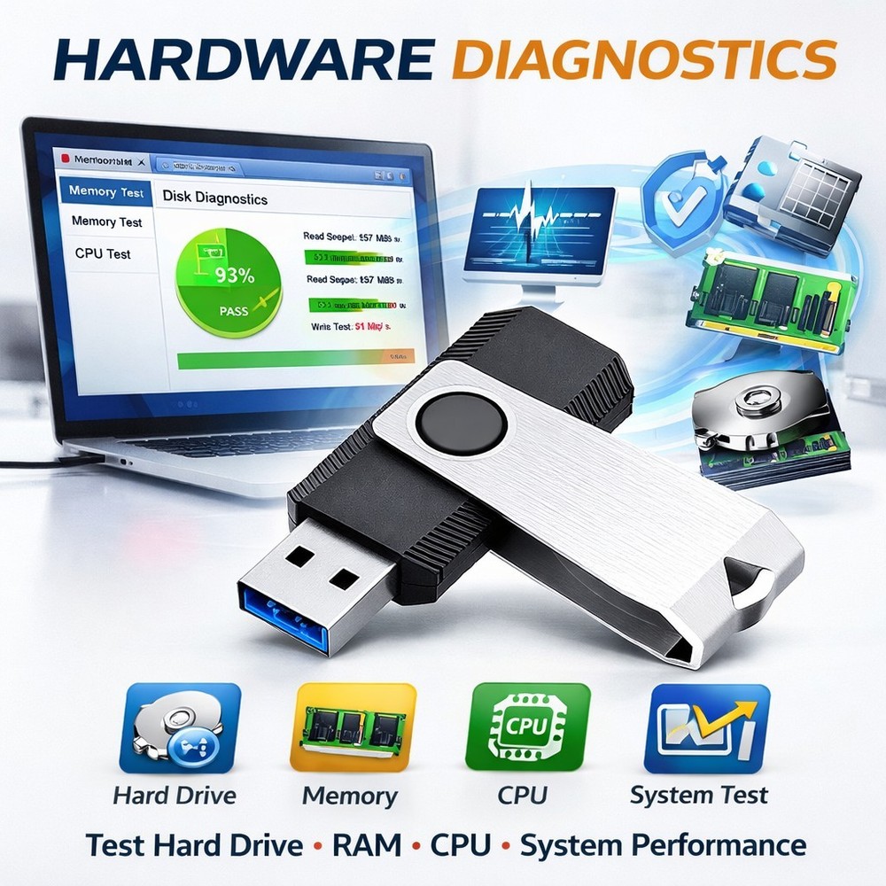 Ultimate Computer Repair Toolkit USB | Bootable Recovery & Diagnostics | 5 PACK