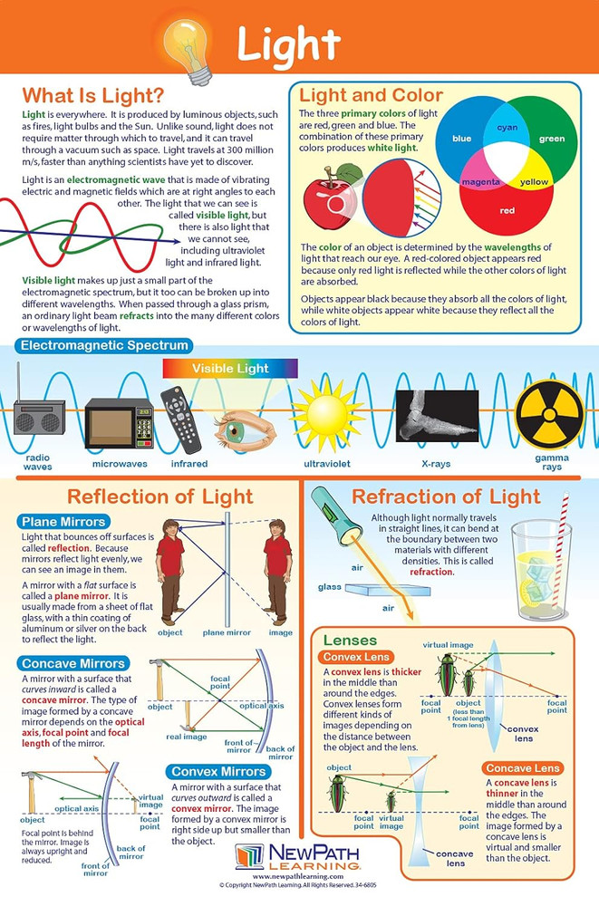 Newpath Physical Science Posters, Set/5 (Forces/Motion, Electricity, Magnetism,