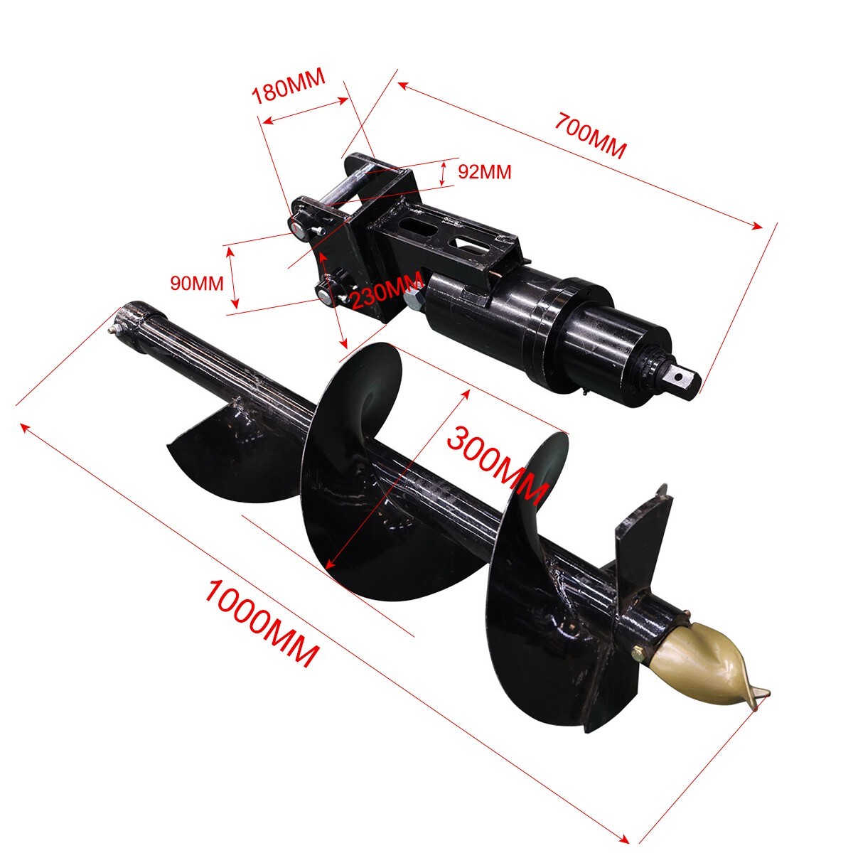 Rippa 300mm Earth Auger Drill for Mini Excavator Fence Landscaping USA | 自取