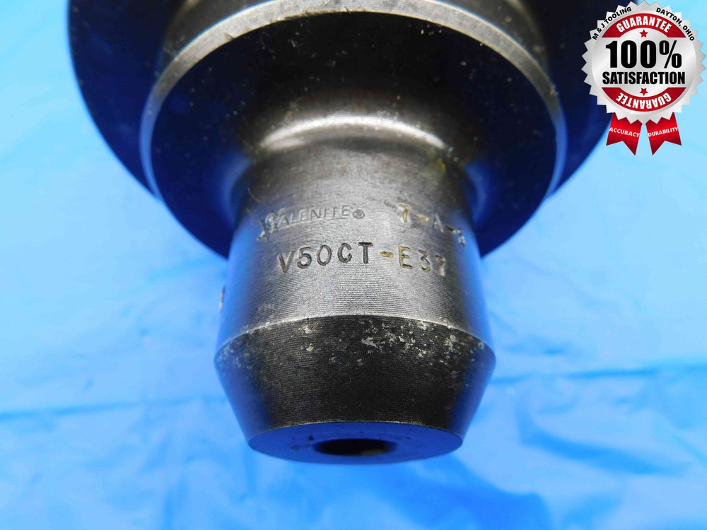 CAT40 VALENITE 3/8 I.D. SOLID END MILL TOOL HOLDER .375 3" PROJECTION V50CT-E37