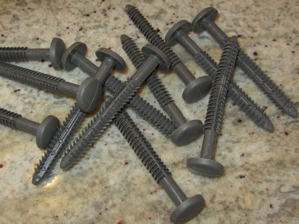 13 Pack - Paintable Shutter Lok Plug Fastener Peg Spike