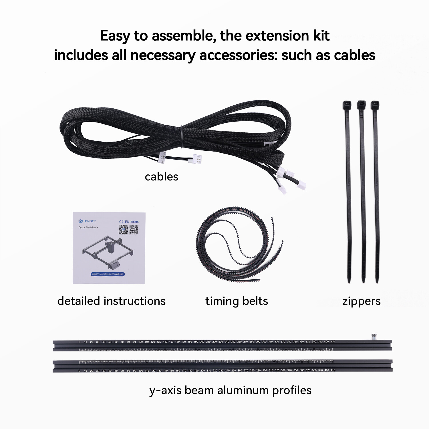 Longer RAY5 Extension Kit - Laser Engraver Area Expansion Kit for ray5 （Used）