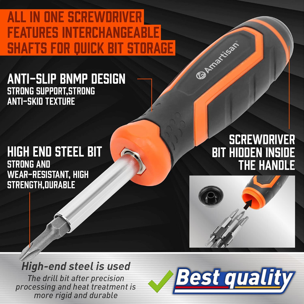 18-In-1 Multi-Bit Screwdriver Set Tool All in One Portable Multi Purpose....