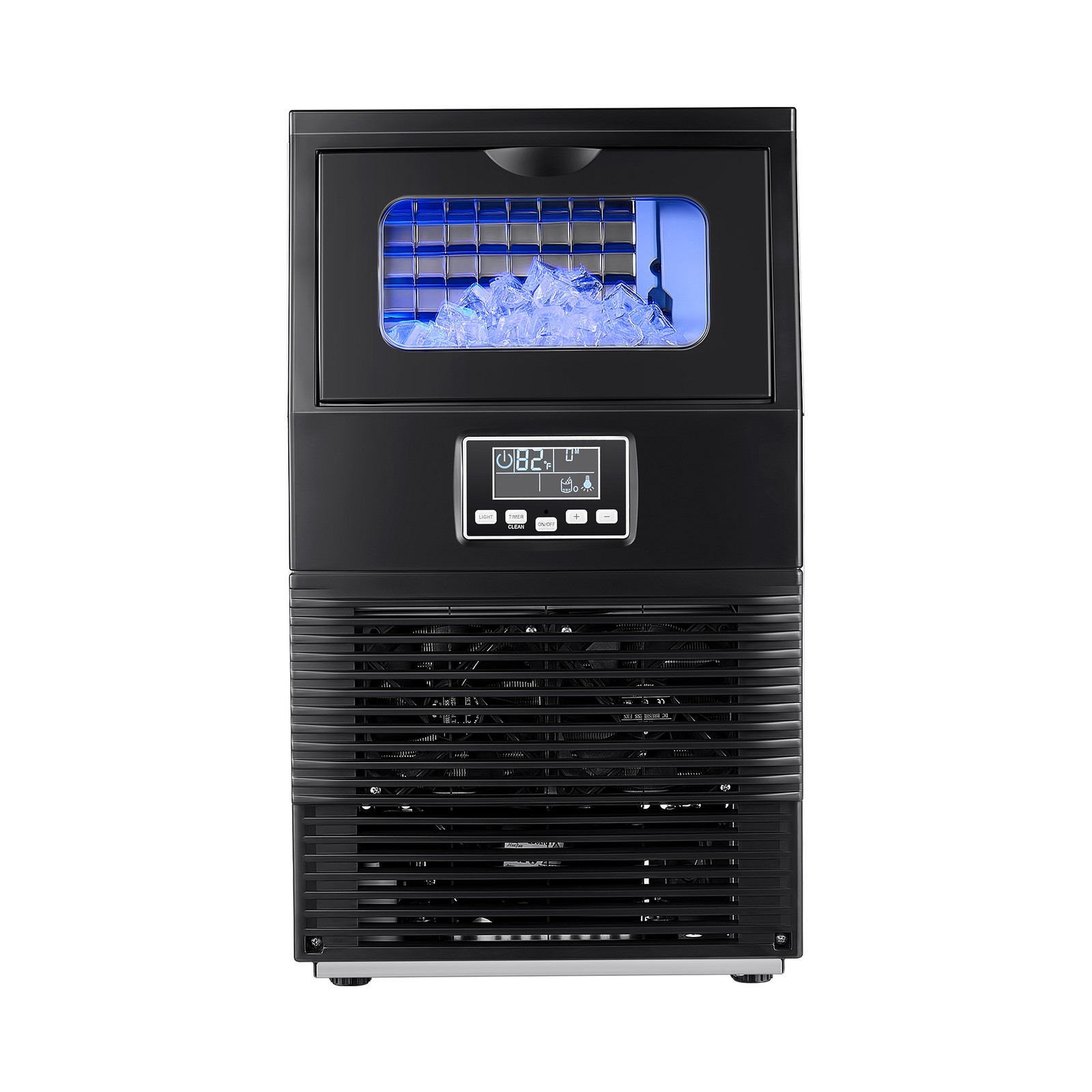 Uimoso 80lbs/24h Commercial Ice Maker Home Bar Restaurant Built-in Cube Machine