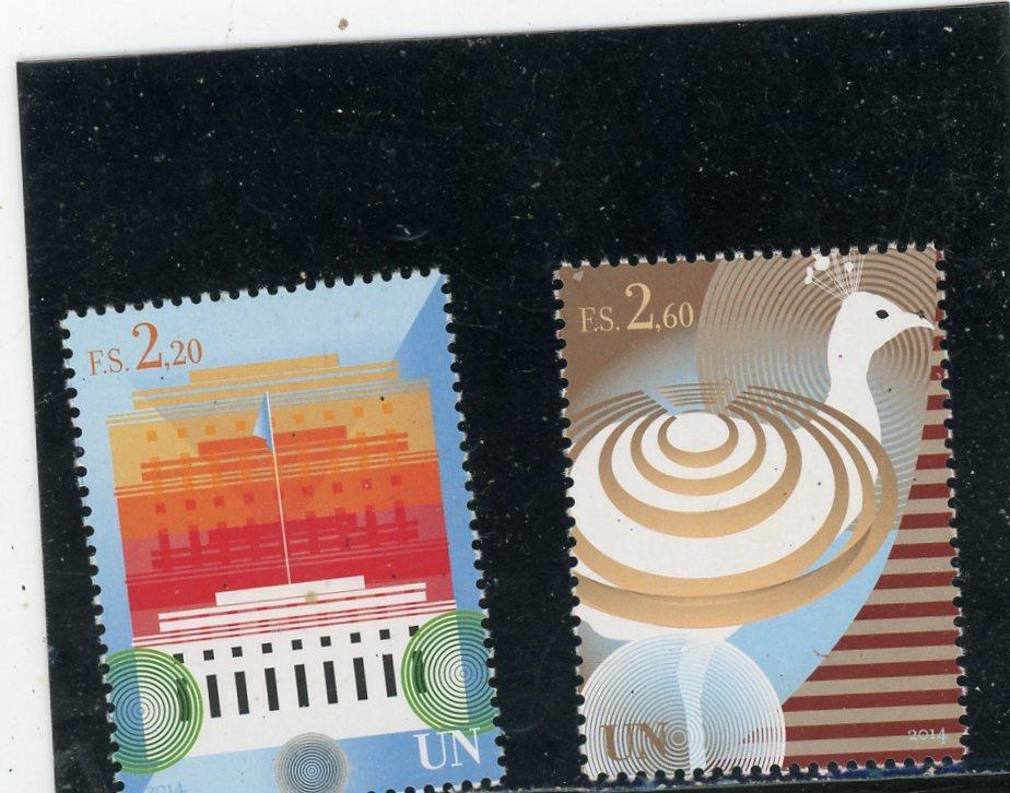 United Nations (GE) 2014 Scott# 580-1 Mint NH