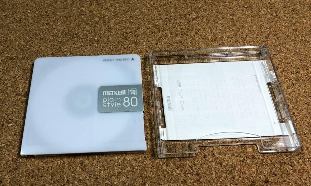Maxell Mini Disc(MD)　80min in CASE from JAPAN