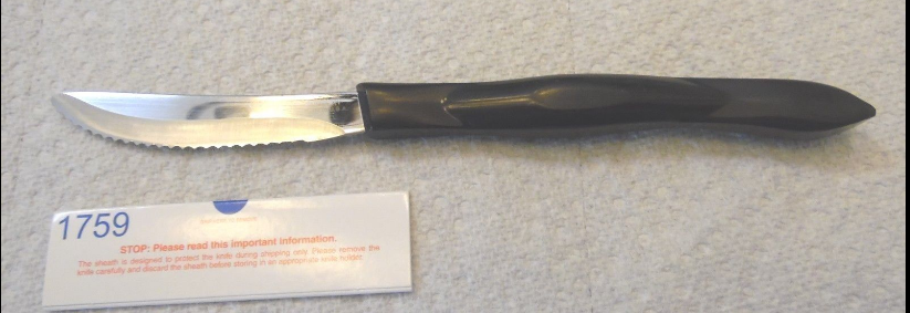 CUTCO 1759 Table/Steak Knife Sharp! DDEdge Black/Classic Choose Qty