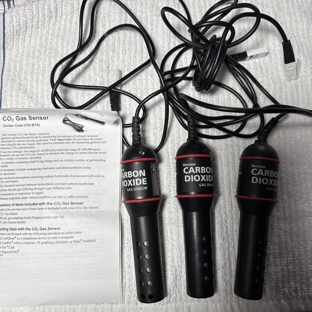 3x Vernier Carbon Dioxide Gas Sensor CO2 Tested Works