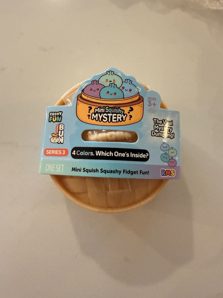 Crazy Fun Mini Mystery Squishy Bun Dumpling - Series 3 🥟💜🩵